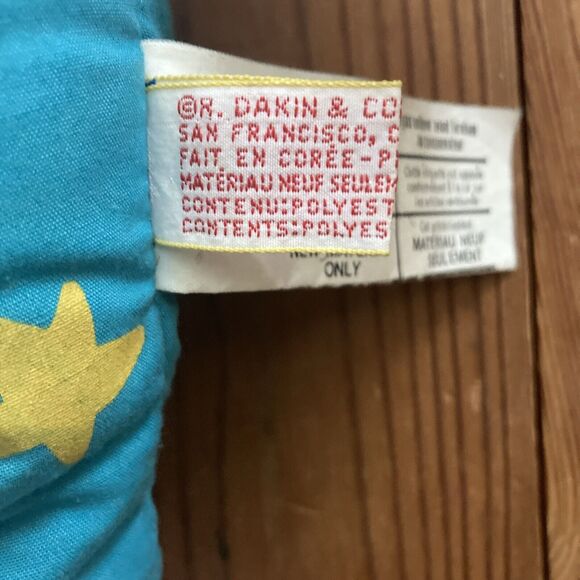 Dakin Blue Alien Wizard Hand Puppet Vintage Stars Pink Hair 1987 French Canada - Picture 4 of 16